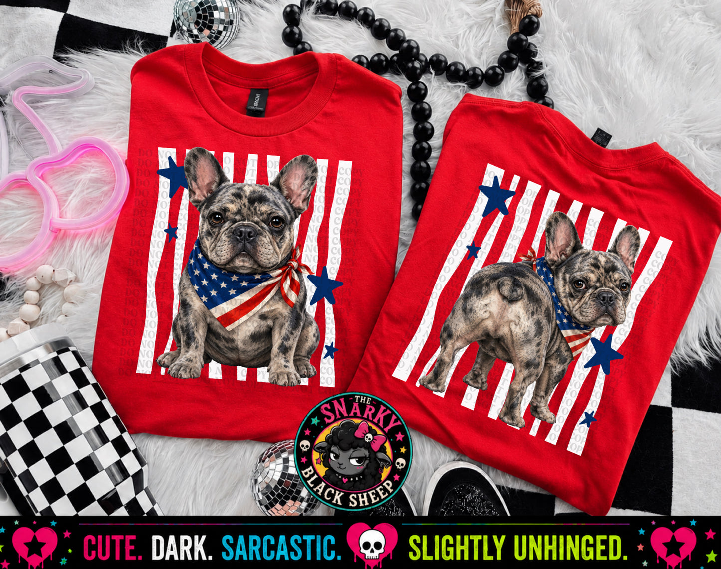 Patriotic Frenchie (Merle)