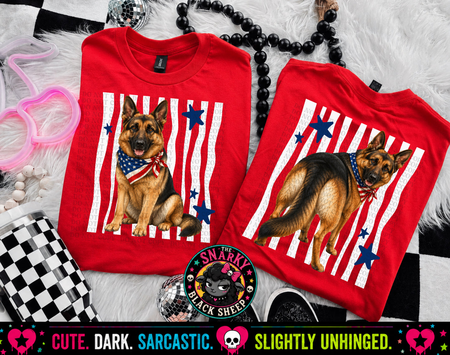 Patriotic German Shepherd