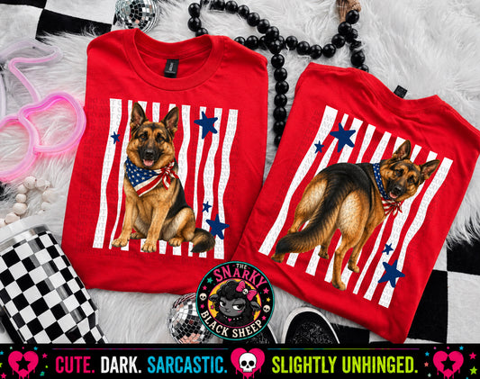 Patriotic German Shepherd