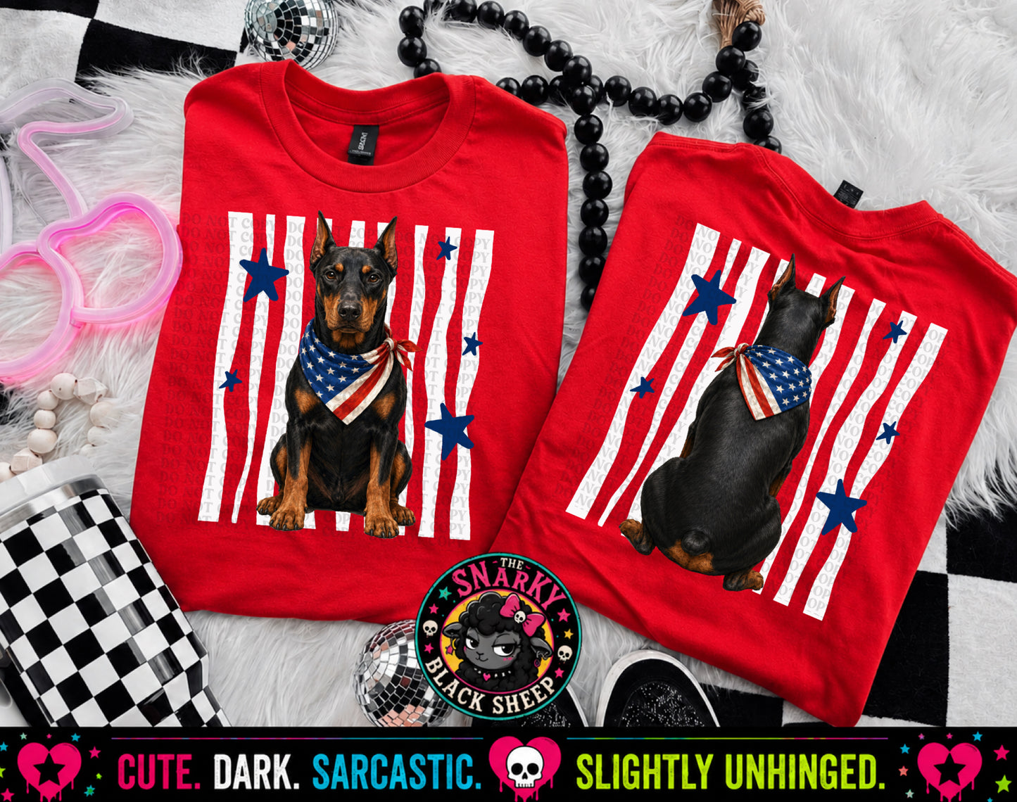 Patriotic Doberman