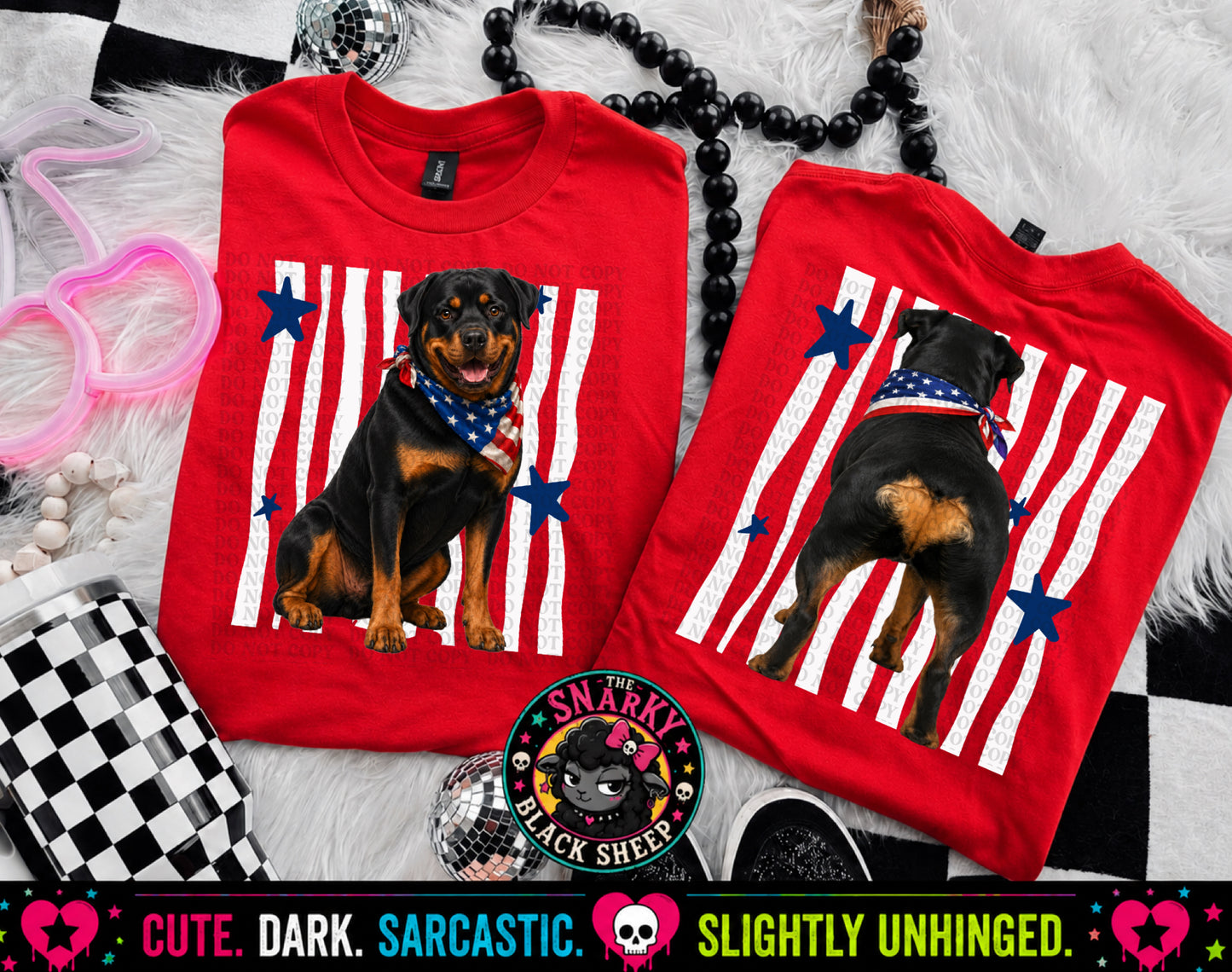 Patriotic Rottweiler